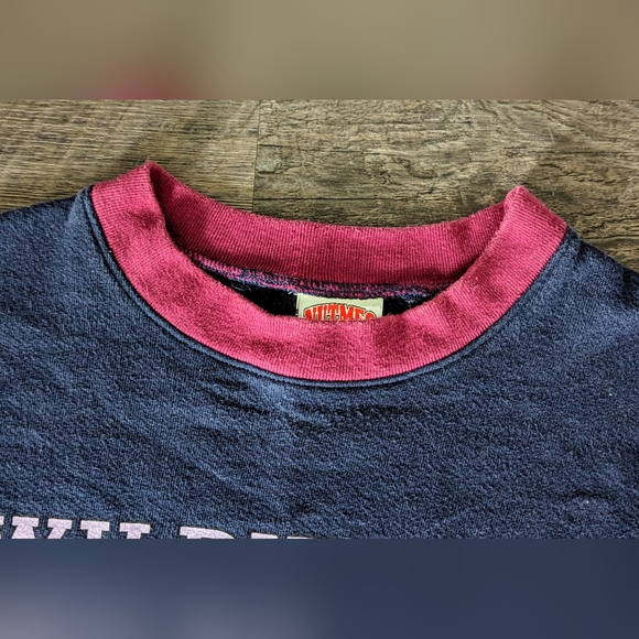 Vintage 90s Wildwood New Jersey Crewneck Beach Pullover Nutmeg Sweatshirt Size L - Picture 3 of 8